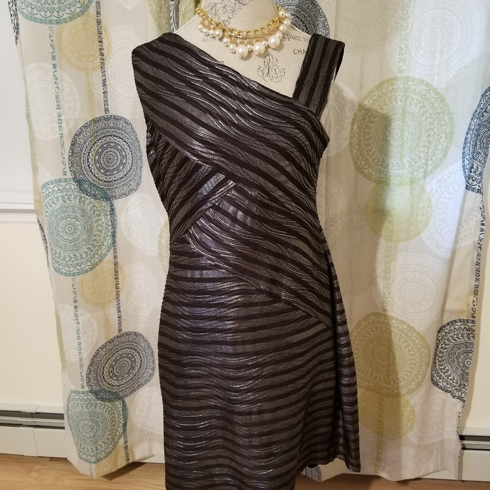 Asymmetrical shoulder dress
